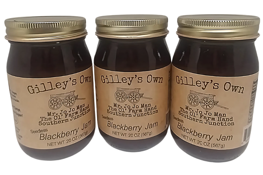 Gilley's Own 20oz Seedless Blackberry Jam