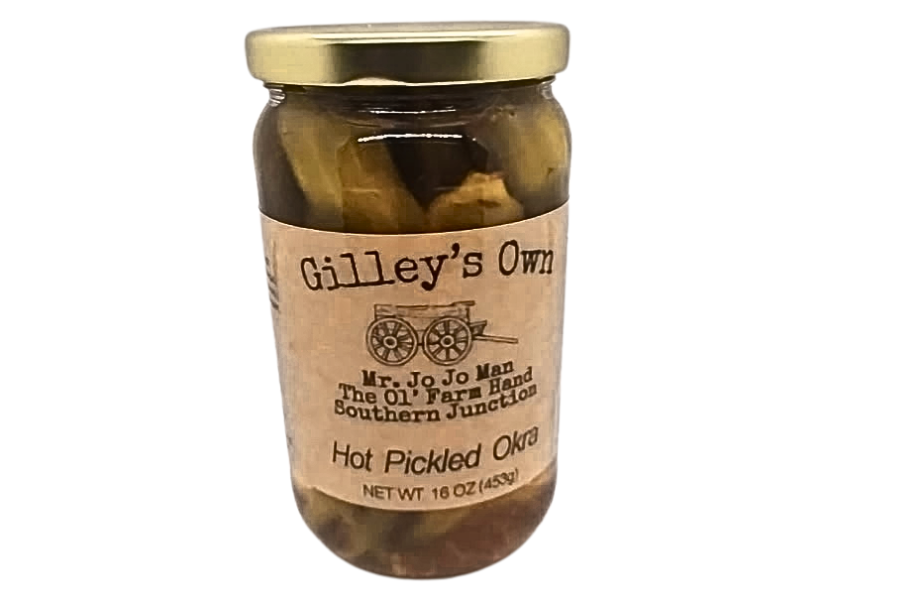 Gilley's Own 24oz Hot Pickled Okra