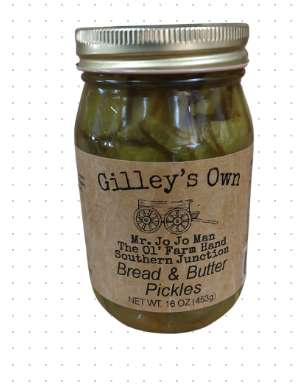 Gilley's Own 20oz Bread & Butter Pickles