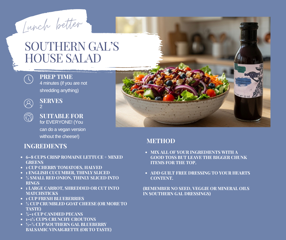 Southern Gal Blueberry Balsamic Vinaigrette