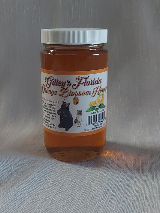 Gilley' 16oz Orange Blossom Honey