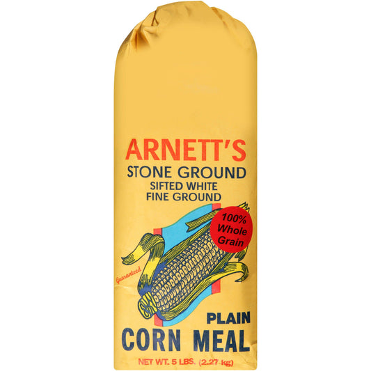 Arnetts Stone Ground Plain Corn Meal 5lb