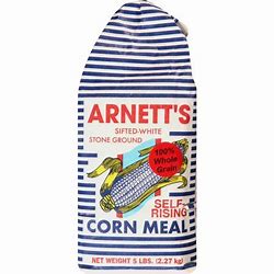 Arnetts Stone Ground White Self-Rising Corn Meal 5lb